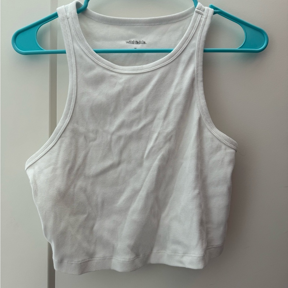 White crop top
